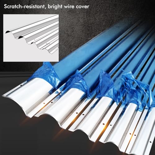 Canaleta para cables de acero inoxidable, protectora contra animales, para suelo y pared, color plateado, 2 piezas, ancho interno 23 mm miniatura 6