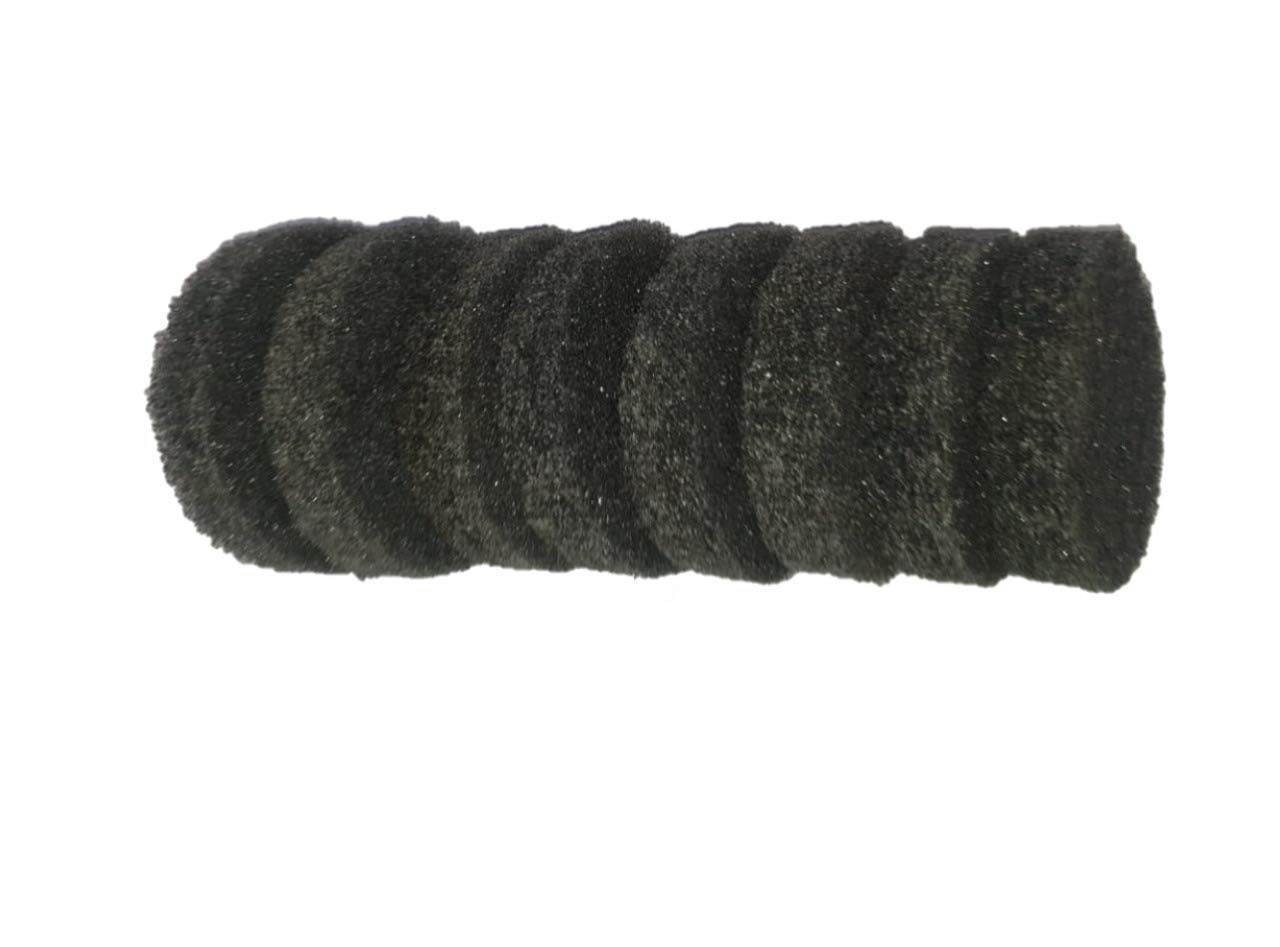 BUFFKING - Power Scrub 4"- Refill Pack of 8 (Black)