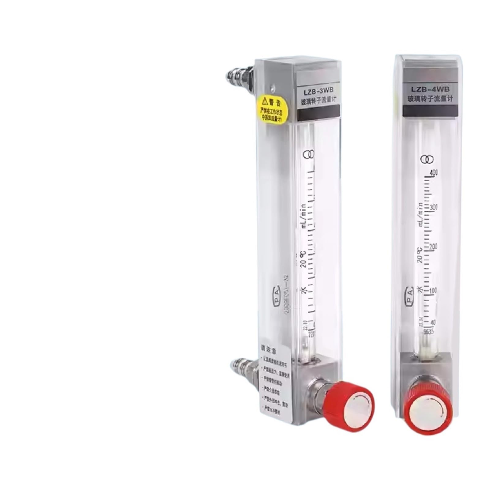 BALYDLUL 1PCS Glass Tube Flow Meter LZB‑3WB Variable Area Rotameter(Contact Us)