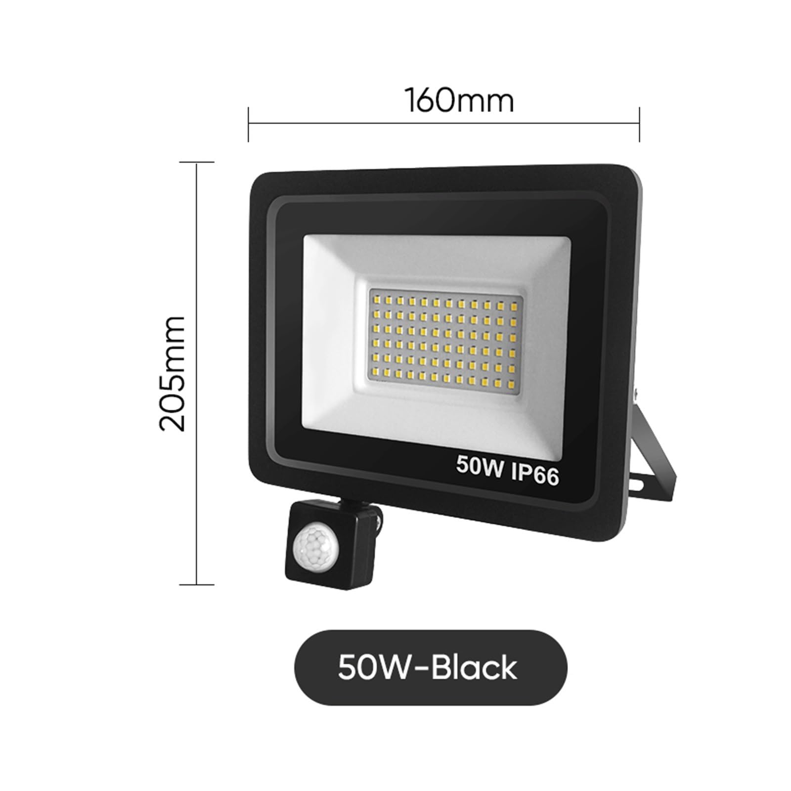 Fari LED da Esterno, Proiettore A LED RIP Sensore di Movimento IP66 Esterno Impermeabile 50W 100W Faretto da Giardino Paesaggio Lampada da Parete,per piazzali, Cortili, Garage e Altro