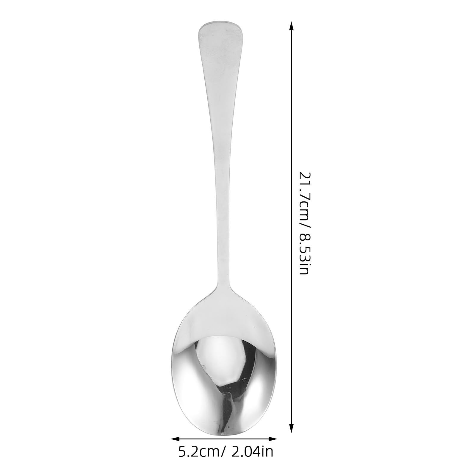 ibasenice Set di 4 posate da buffet in acciaio inox con cucchiaio forato e cucchiaio da portata - Cucchiai da portata da 21,6 cm - Posate lavabili in lavastoviglie per feste, buffet, catering e