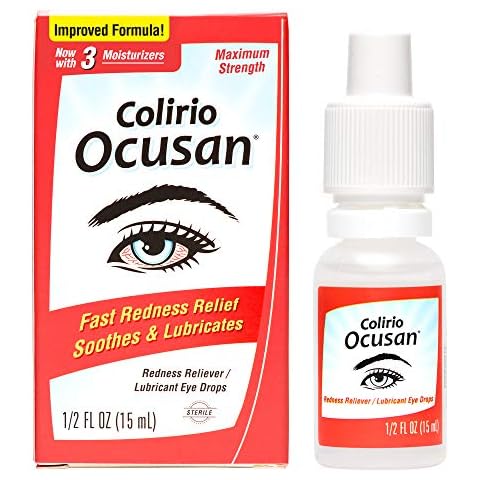 Ocusan Eye Drops for Red Eyes - Eye Drops for Redness Relief - Soothe Red Irritated Eyes 0.5 FL OZ (Pack of 1) Cover