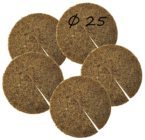 varivendo Disco per pacciamatura in cocco protezione antigelo per piante in vaso (25 cm – 5 pezzi)