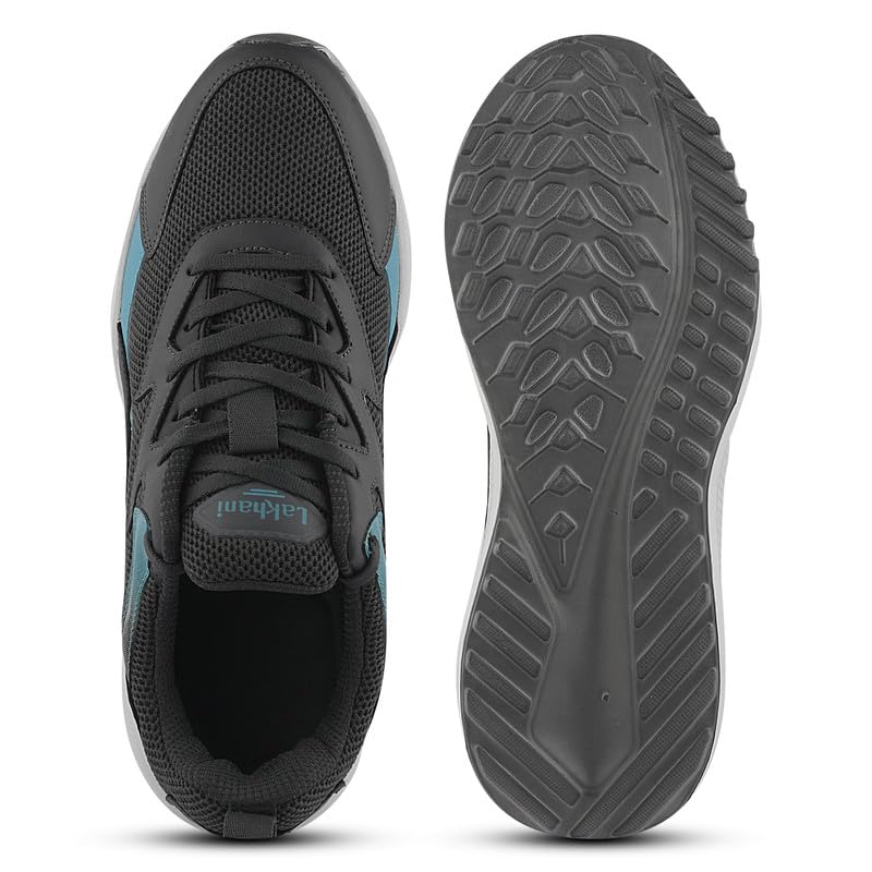 Image of Lakhani aashirwad Men's Sports Shoes | Lightweight Breathable Running Shoes for Men | Flynet Upper, Phylon Sole | Flexible, Comfortable Lace-Up Athletic Shoes