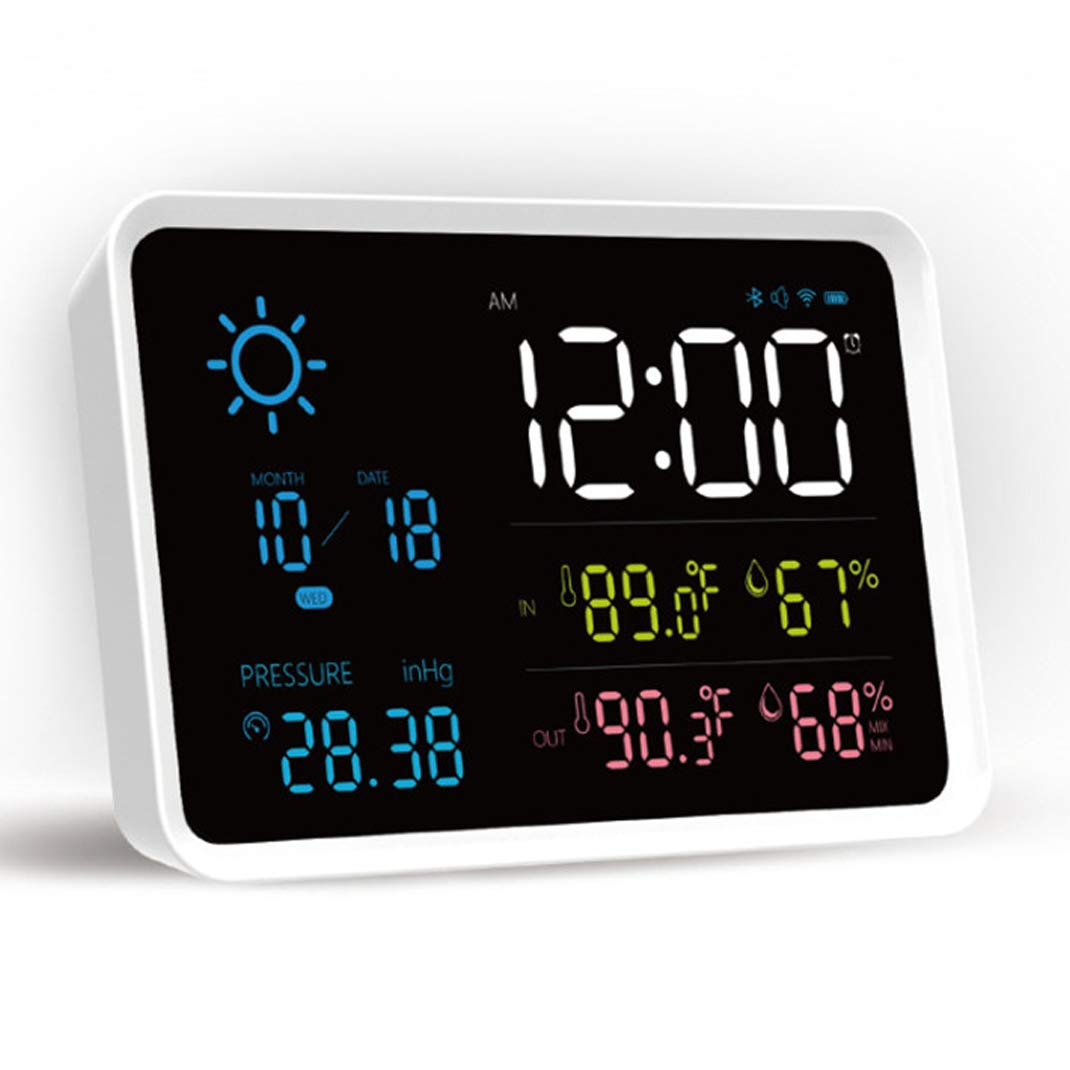 Oregon 置き時計　ウェザーステーション　置時計 Amazon.co.jp: ラジオ ウェザー ステーション置時計、天気予報