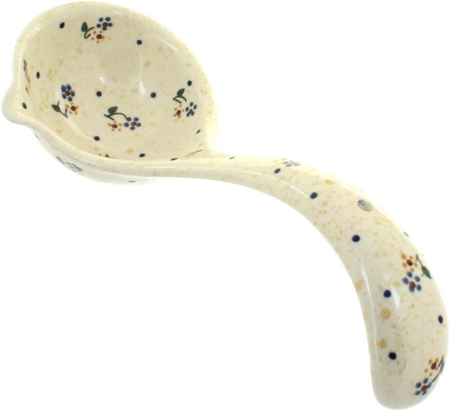 Polish Pottery Country Meadow Soup Ladle Kitchen Ladles