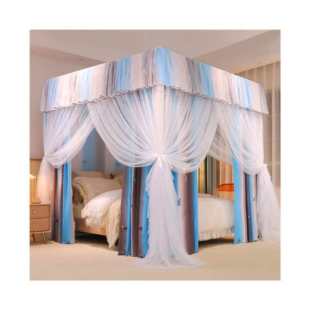 Dosel para cama de princesa opaco crea un santuario libre de mosquitos en dormitorios King
