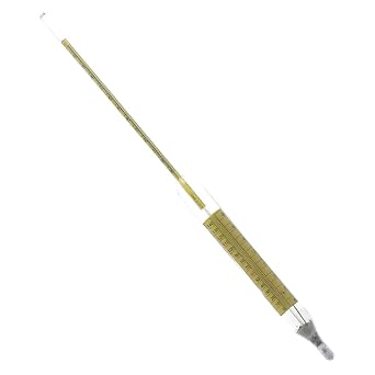 Thermco GW042HL Precision ASTM/API Hydrometer, Combined Form, ASTM 42HL, 22 to 30 Degree API Range, 0.1 Degree Division, 0 to 150 Degree F Thermometer, Glass