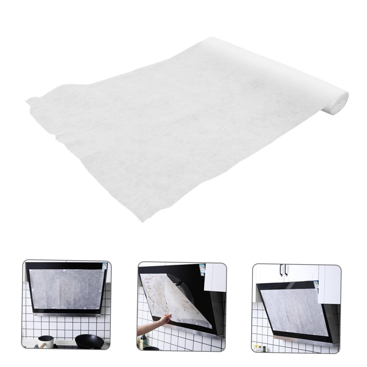 Homoyoyo 2rollos Filtros Absorbente De Para Campanas Extractoras Resistentes y Fáciles De Instalar Para Cocina y Restaurantes