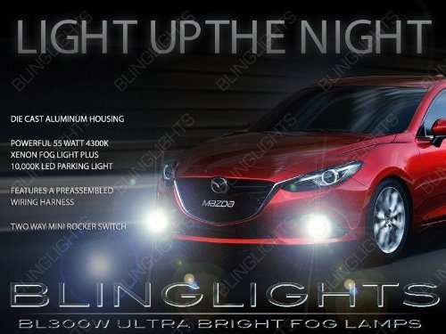 2014 2015 2016 Mazda3 Fog Lamps Driving Lights Kit 4-door 5-door