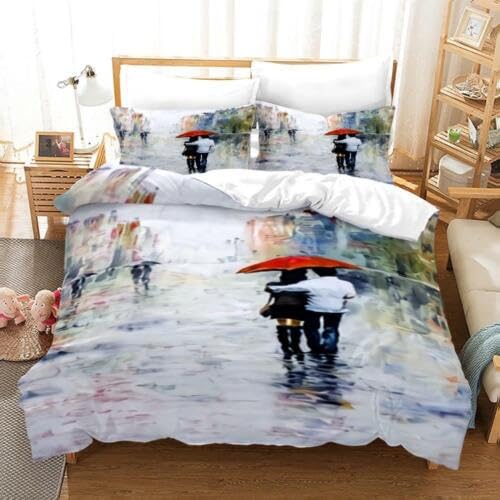 Parure de lit 220x240 couples idée cadeau anniversaire décoration chambre adulte