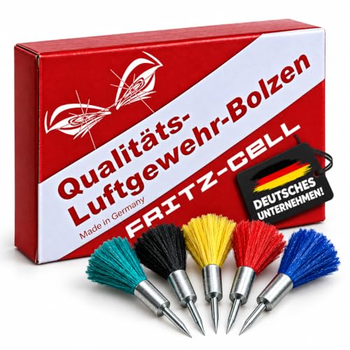 Fritz-Cell Federbolzen 4,5 mm / .177 für Luftgewehr/-Pistole – 100 Stück