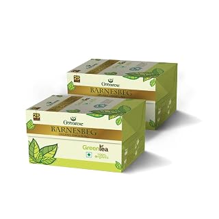 Goodricke Barnesbeg Darjeeling Green Tea 25 Tea Bags Pack of 2, Premium Loose Leaves, Herbal Tea, Detox, Antioxidant Rich, Immunity Booster
