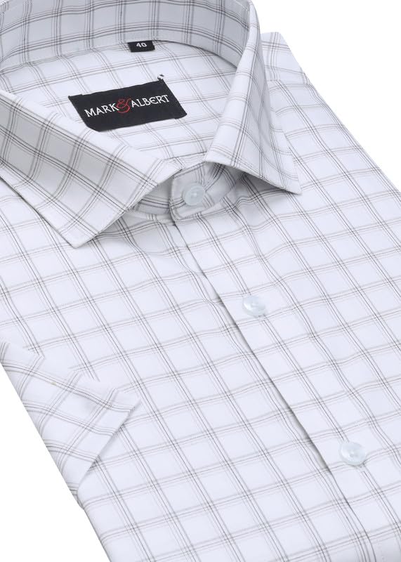 Image of Mark & Albert Men's Half Sleeves Regular Shirt