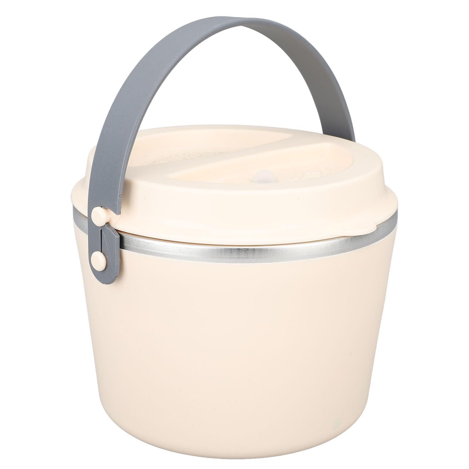 Ejoyous Lunch Box Elettrico per Auto, Lunch Box Riscaldato in Acciaio Inossidabile 304 per Auto, 1.2L 48W 158°F 360° Scaldavivande Portatile Lavabile con Riscaldamento Anche per Studenti di Lavoro