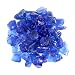 Hiland Fire Pit Fire Glass in Ocean Blue, Extreme Tempature Rating, Good for Propane or Natural Gas, 10 Pounds