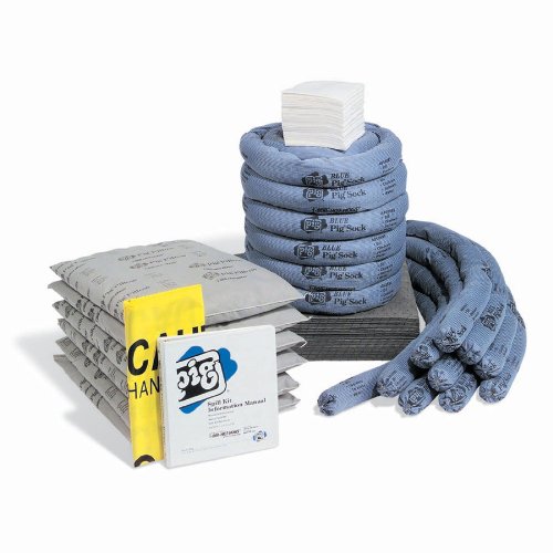 New Pig RFL243 136 Piece Spill Kit Refill in 65-Gallon Container, 39 Gallon Absorbency