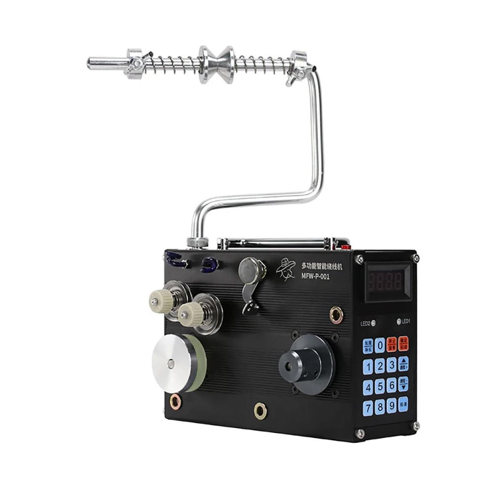 Toplionace Máquina Enrolladora de Hilo de Pescar Totalmente Automática, Retorcedora de Alambre Eléctrica con Aplicador de Pegamento para Atar Anzuelos y Líneas Sin Esfuerzo.