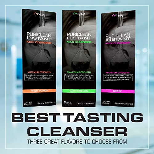 Puriclean Instant MAX Cleanser- Maximum Strength- 13grams of Cleanser-Quick Flush-5X Stronger & Faster Than Other Pre-Mixed cleansers(Great Tasting- Grape)32oz-2Pack - Image 5
