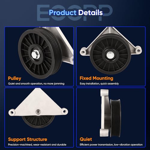 Image of ECCPP A /C Compressor Bypass Pulley Fit for Chevrolet Express 2500 4.3L 1996