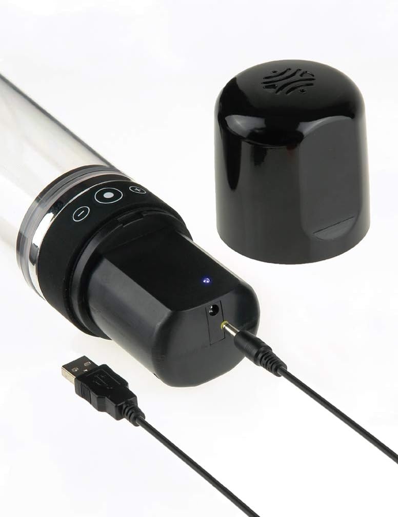 Pipedream Works Rechargeable 3-Speed Auto-Vac Penis Pump, Black, 1 Pound