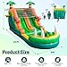 Inflatable Commercial Grade Water Slide: 21 ft (L) for Adults & Teenagers - Large Pool, Premium PVC, 1100W Blower, Dinosaur Style - for Backyard Party Outdoor
