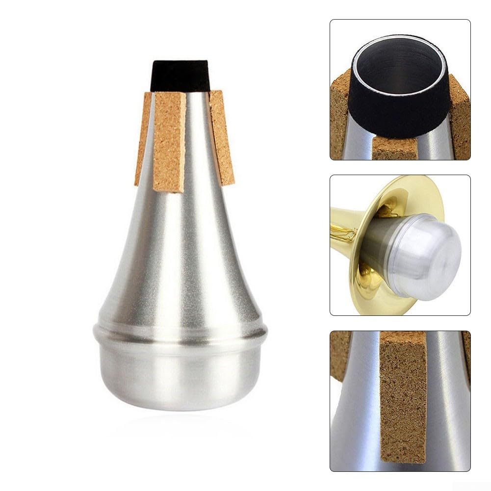 Trąbka wyciszenie srebrna 133 mm bez utraty dźwięku