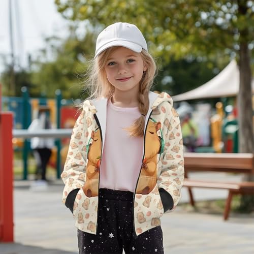 Teens Girl Zip Up Hoodies Casual Hooded Sweatshirt with Pockets Soft Lining Long Sleeve Jacket for Fall Winter S-XL3