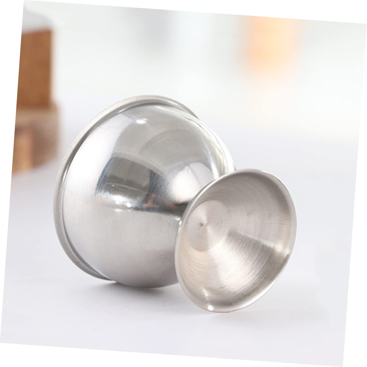 CONGARTENO 2pcs Stainless Steel Egg Holder Four-piece Egg Tray Strong and Egg Holder Egg Egg Tray Egg Cup Holder Egg Display Stand Egg Poacher Cooker Egg Serving Cup Dippy Egg Holder