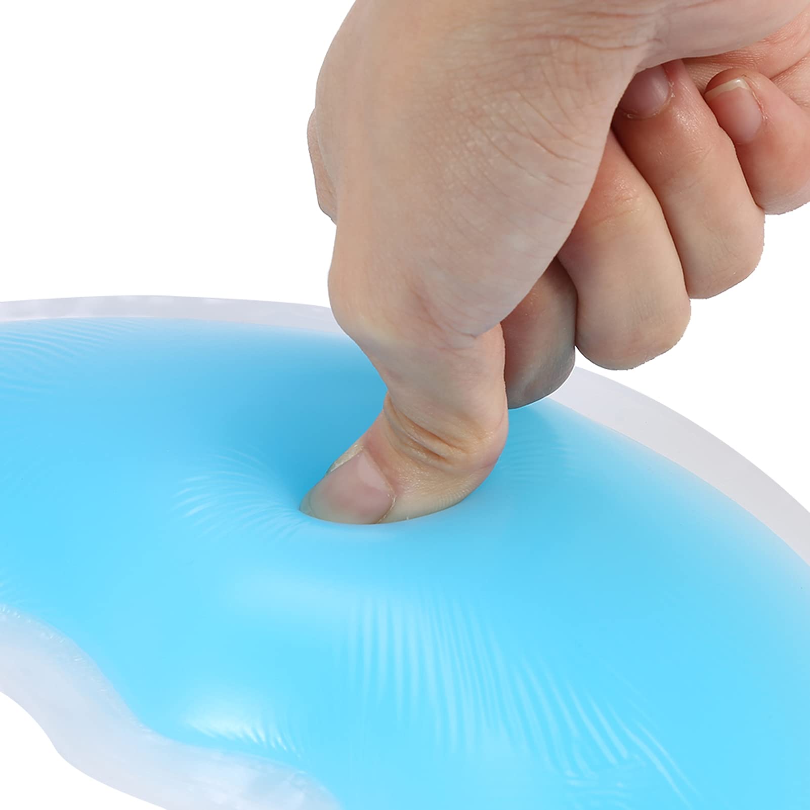 Cuscino per Massaggio Facciale, Cuscino per Culla in Silicone per Lettino da Massaggio, Morbido Cuscino per Massaggio Termale per il Viso Cuscino Relax per il Viso Rafforza (blu)