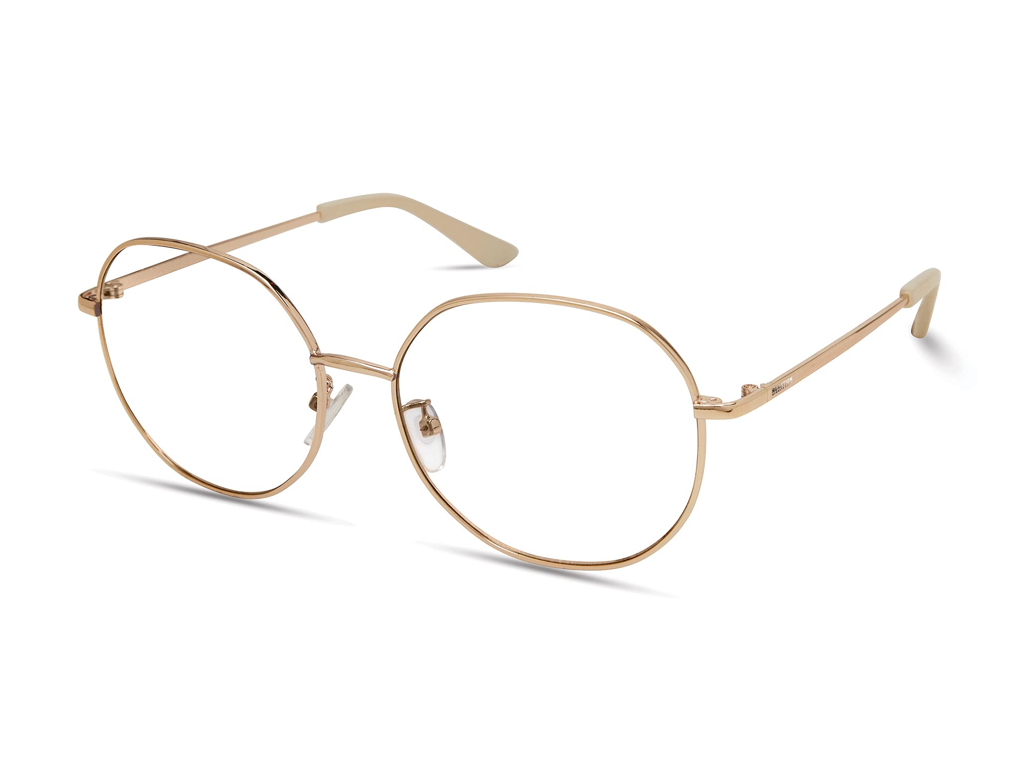 Kenneth Cole REACTION Damskie okulary Kc1512-b blokujące niebieskie światło, złote