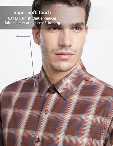 Image of Symbol Premium Men's Checkered Casual Shirt - Regular Fit | Full Sleeve | Pure Cotton (Available in Plus Sizes)