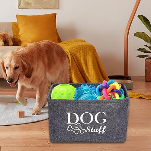 Colcolo Haustier-Spielzeug-Aufbewahrungsbox, Hundezubehör, Aufbewahrungsbehälter, Haushaltsorganisation, Hunde-Leckereien-Organizer-Boxen, groß für