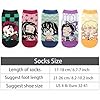 Roffatide Anime Demon Slayer Ankle Socks 5 Pairs Low Cut Socks Cosplay No Show Socks For women men - Image 4