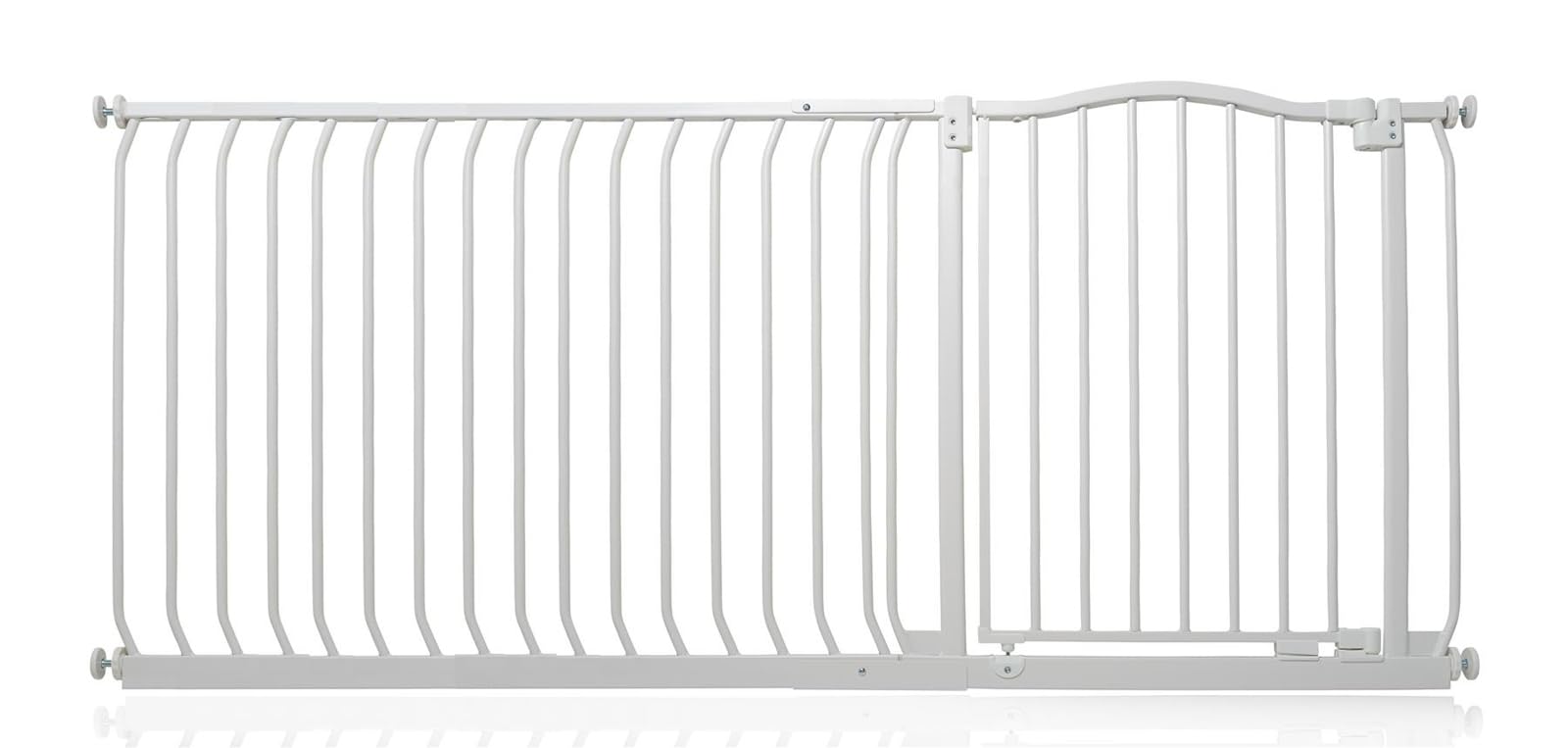 Safetots Curved Top Safety Gate, 71cm - 80cm, Matt White, Pressure Fit Stair Gate, Baby Gate for Doors Hallways and Spaces, Safety Barrier, Easy Installation — view 46