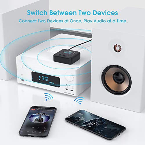 image for Mpow Bluetooth Audio Receiver, Wireless Audio Adapter with a Unique Sc