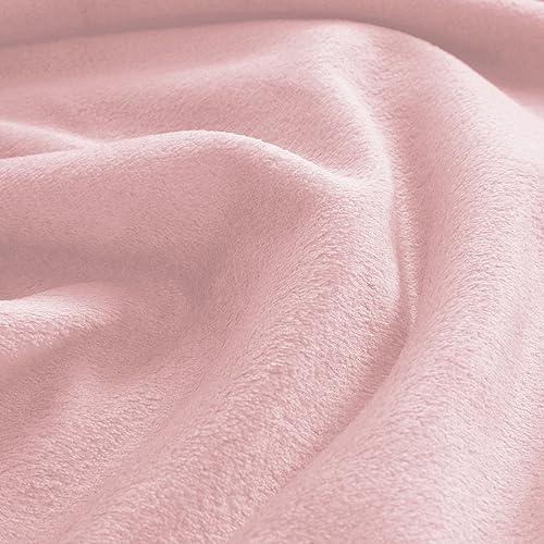 WAVVE Fleece Blanket Queen Size XL Pink 7ft x 8ft - Fluffy Soft Warm Versatile Large Throw Blanket for Bed/Sofa/Couch, 220x240 cm - Image 4