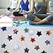 24Pcs Crystal Star Shaped Gemstones Polished Star Pocket Gems Handmade Mini Worry Stones Star for Decoration Meditation and Jewelry DIY