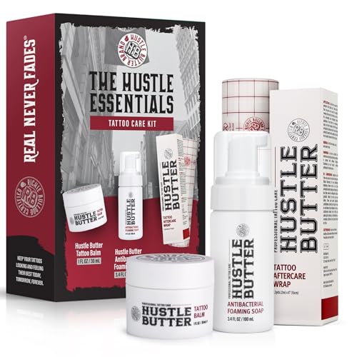 Hustle Butter Tattoo Aftercare Kit - Tattoo Balm, Antibacterial S...