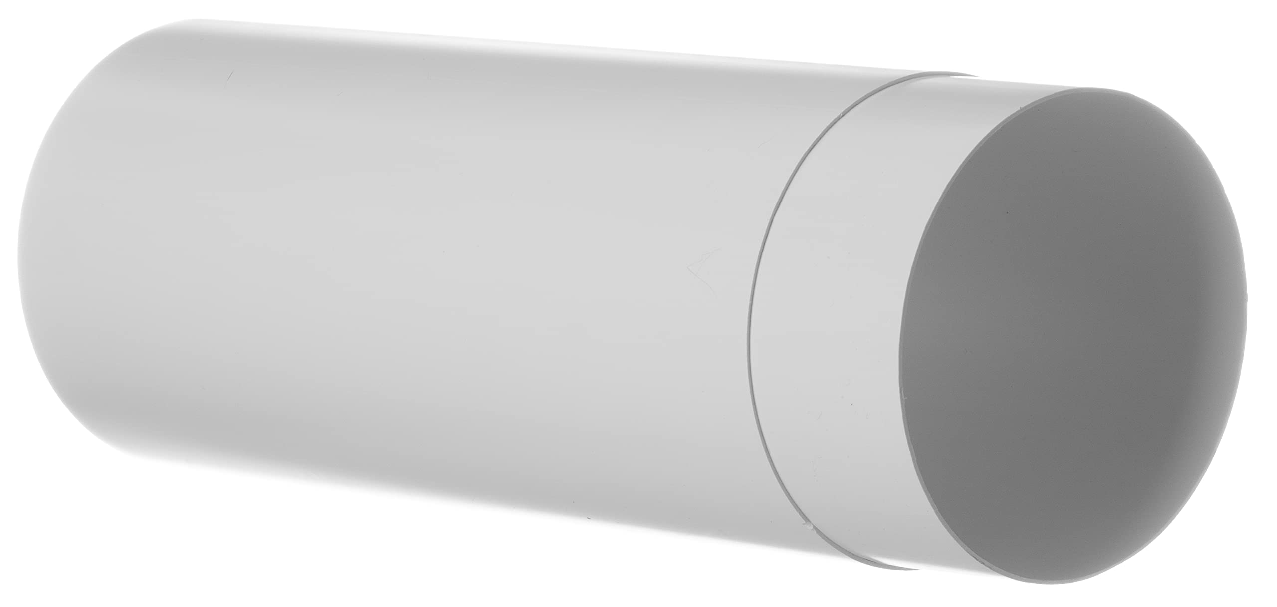 Steinberg14 White Diameter 125Mm / 5Inch Telescopic Ventilation Pipe 300-500Mm / 12-19.7 Inches For Ventilation System, Round Duct For Exhaust Duct Or Supply Air Duct