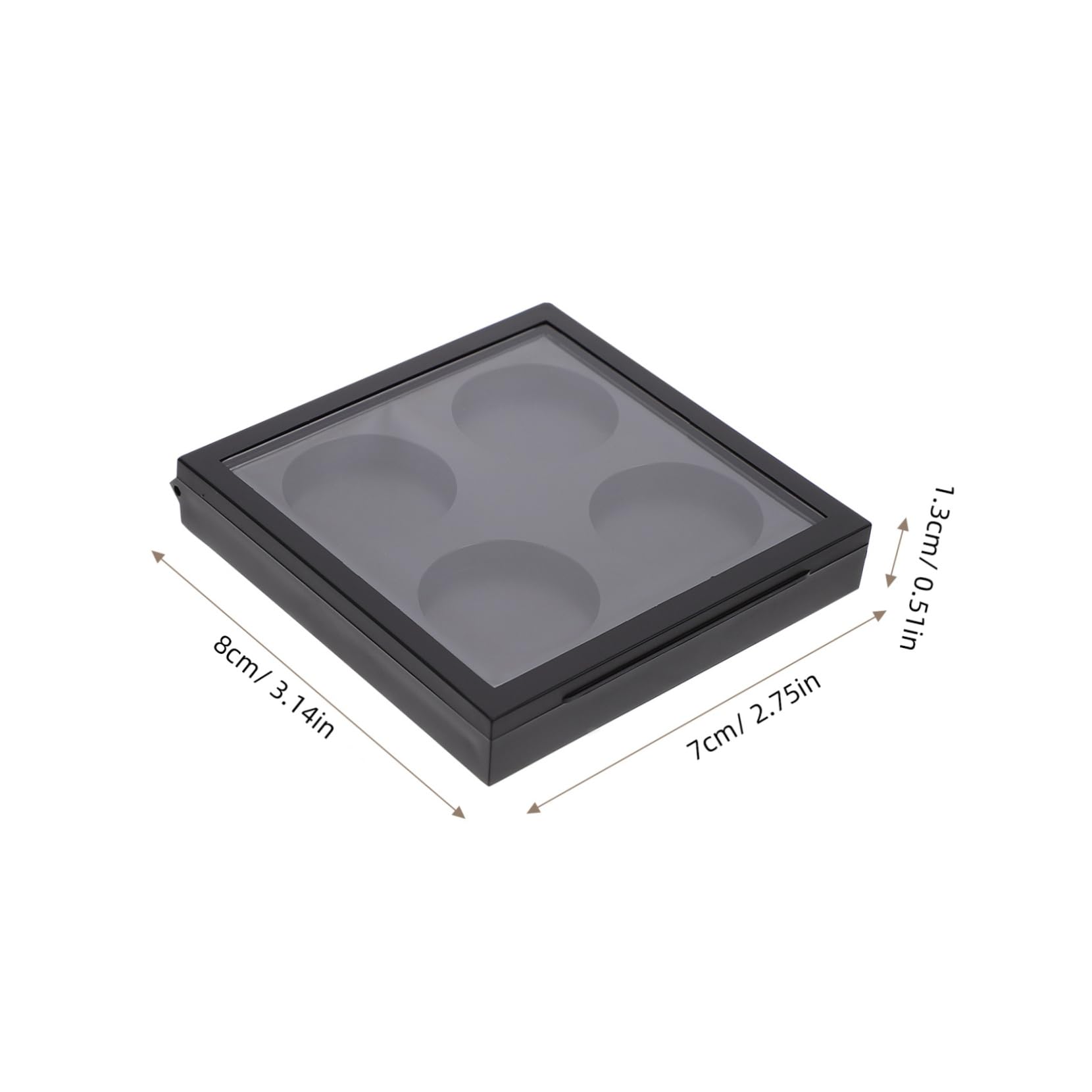 BELLIFFY 5pcs Magnetic Eyeshadow Palette Plastic Lid Empty Makeup Tray for Korean Cosmetics