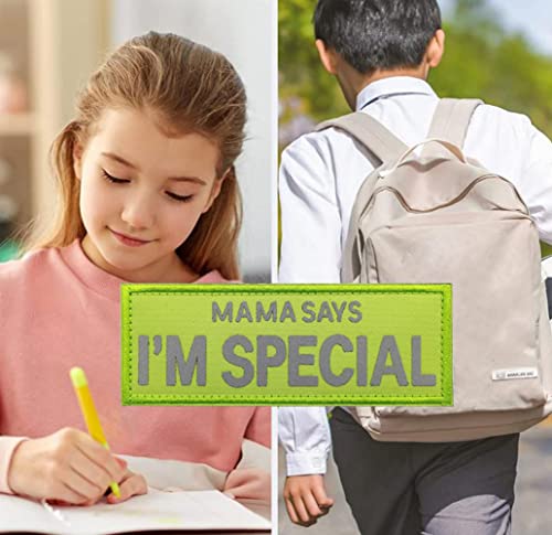 Ulricar Mama Say’s I’m Special Noctilucent Applique Patch Tactical Military Hook & Loop Patches Funny Patch Embroidered Badge For Clothes Backpack Accessories, Multicolor, Wjh-Yf11 #TOP2