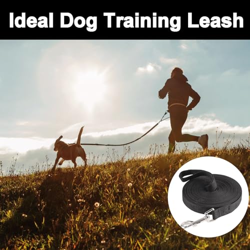 2 Stück Schleppleine 5m für Hunde, Schleppleine, Robuste Wasserfest Schleppleine für KleineHunde, Reißfeste Hundeleine 5m mit Handschlaufe für Große bis Kleine Hunde Training und Outdoor