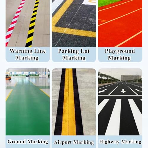 Basketball Court Tape Marking Machine with Drawing Circle Kit - Line Striping Machine for Creating Custom Lines and Circles on Playing Fields