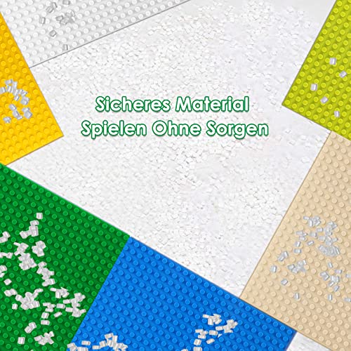 shineFinder 6 baseplate Set Building board Compatible with Lego, 7.5"x7.5", Base Plates with 24 x 24 studs - Image 4
