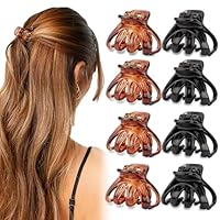 Amazon.co.jp: Atoden スモールタコヘアクリップ 細いショート