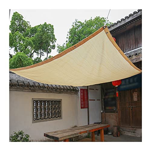 GYYN Toldo Vela de Sombra Rectangular 2x3m 90% Protección UV Toldo para Plantas de Flores de Jardín, Invernadero, Perrera de Granero (Color : Beige, Size : 4x6m) Cover