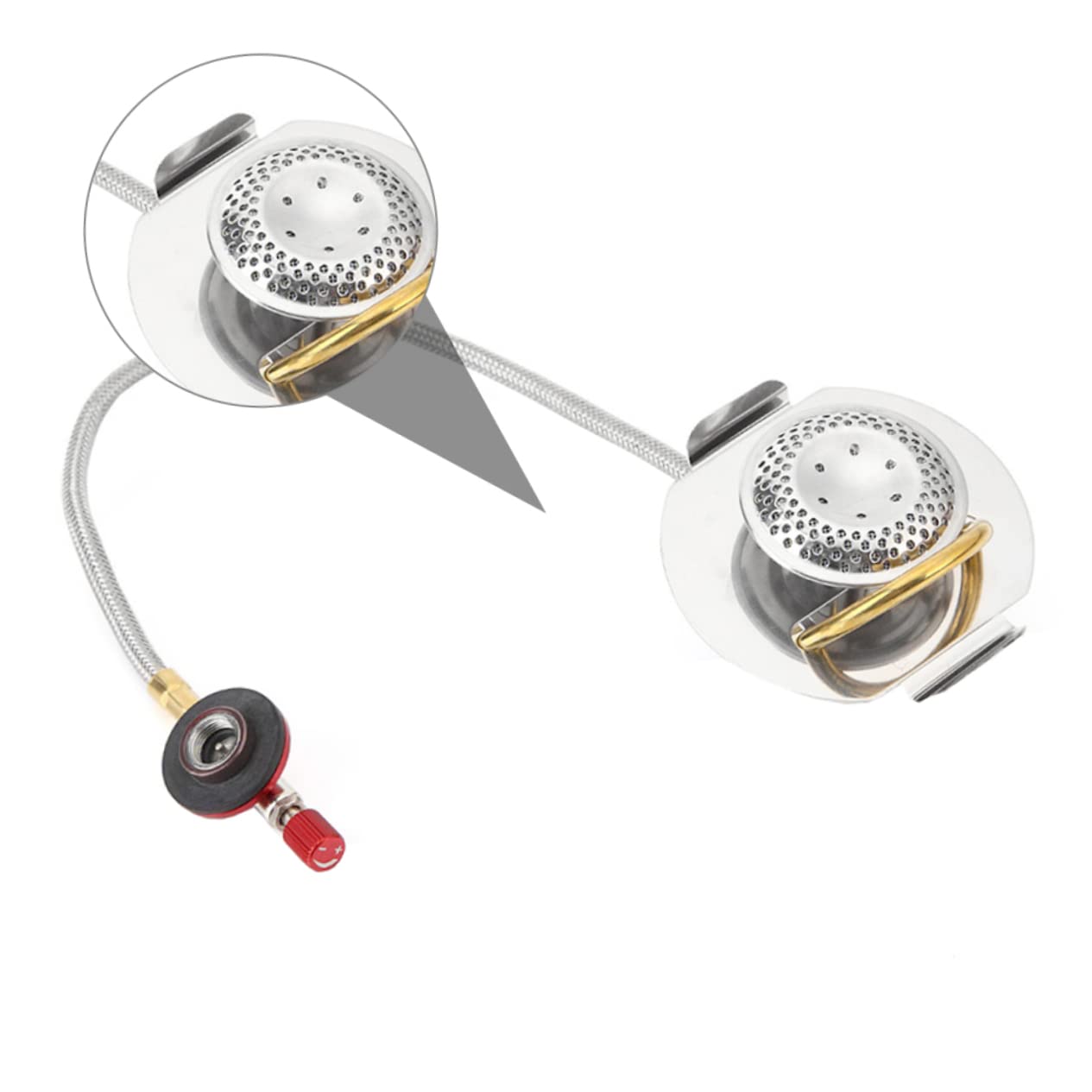 Abaodam Gas Portable Bbq Grill Camping Stove Gas Burner Propane Camping Stove Durable Stainless Steel Outdoor Accessory Portable Cooker