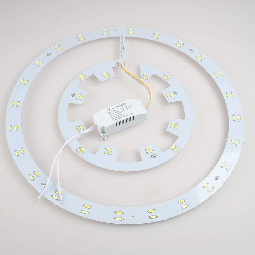 Ceiling Fan Light Kit, 36W 110V LED Board with LED Driver with White/Warm/Neutral Light Suitable for RuiWing 42 Inch Retractable Ceiling Fans