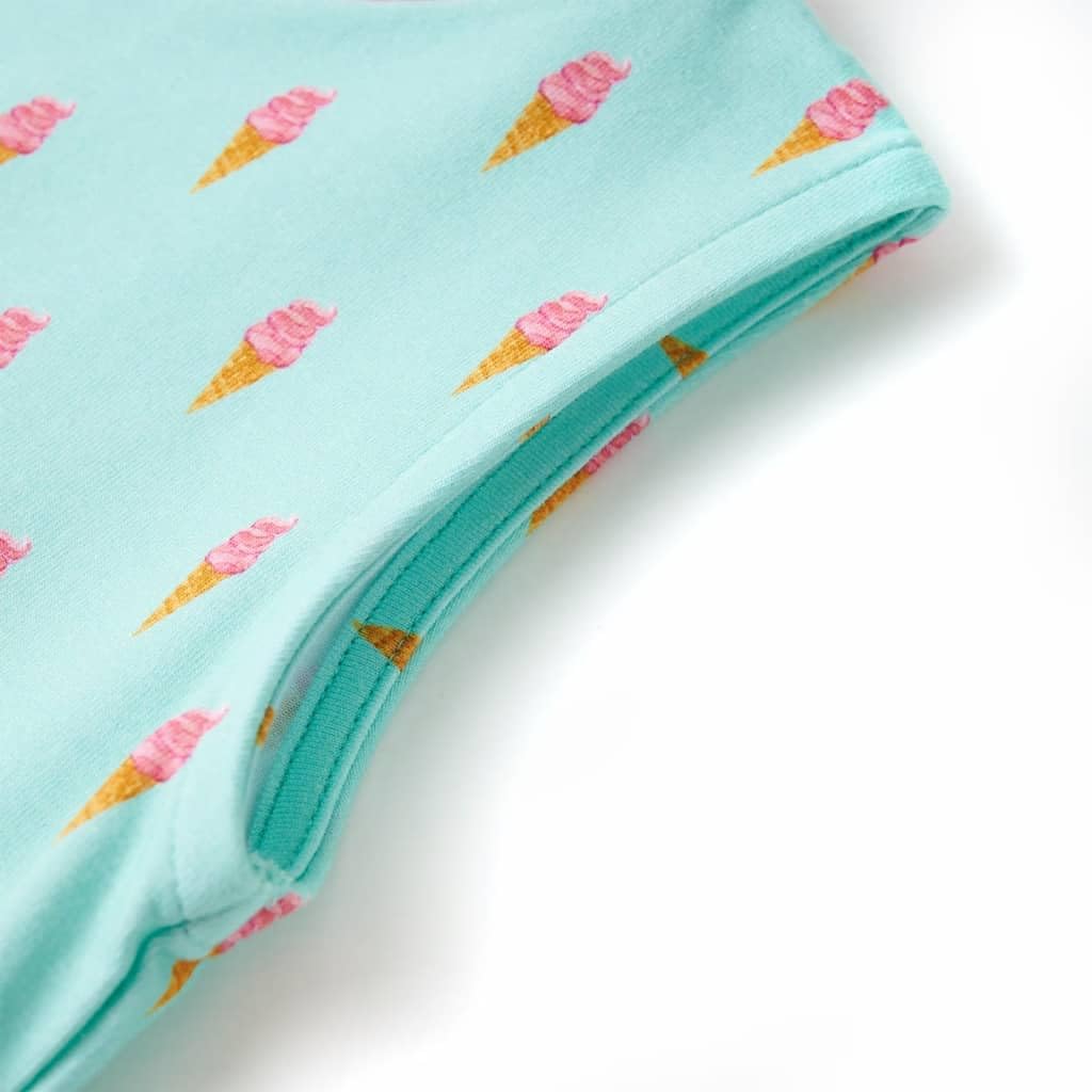 Vestito da bambina senza maniche con coulisse, scollo rotondo, in cotone, taglia 140, per feste estive, matrimoni, compleanni, vita quotidiana, feste